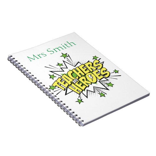 Lehrer Notebook-Superheld Notizblock (Rechte Seite)