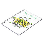 Lehrer Notebook-Superheld Notizblock (Linke Seite)