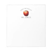 Lehrer Notepad | Aquarell Notizblock (Vorderseite)