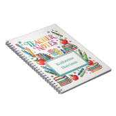 Lehrer Notizen Illustration mit Schulmaterial Notizblock (Rechte Seite)