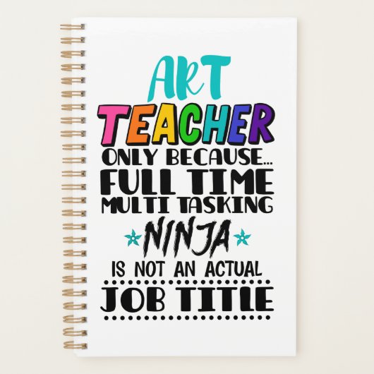 Lehrer nur wegen Vollzeit-Multitasking Planer (Vorderseite)