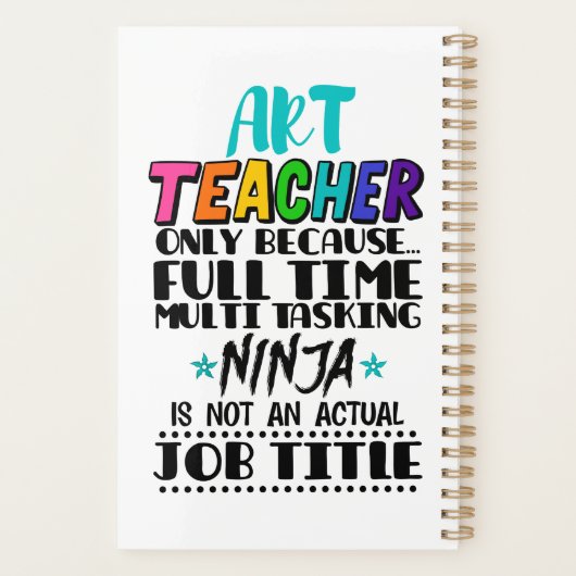 Lehrer nur wegen Vollzeit-Multitasking Planer (Rückseite)