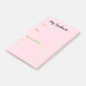 Lehrer- oder Studentenfeedback Post-it Klebezettel (angewinkelt)