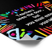 Lehrer öffnen die Tür, Kunst Poster (Ecke)