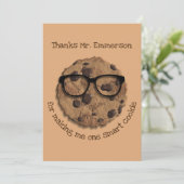 Lehrer One Smart Cookie Danke Karte (Stehend Vorderseite)