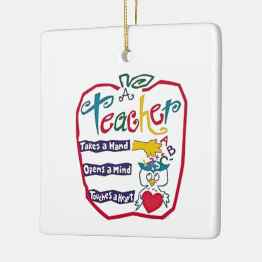 "LEHRER" ORNAMENT APPEL UND DANKE (Links)