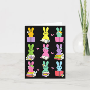 Lehrer Ostern Lesekaninchen Buchliebhaber Hase Karte