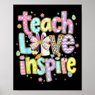 Lehrer Ostertag lehren Liebe inspirieren Hase Früh Poster
