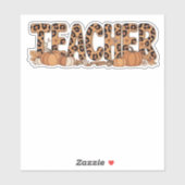 Lehrer Oversized T - Shirt Aufkleber (Blatt)