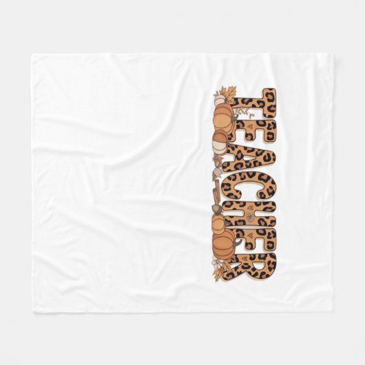 Lehrer Oversized T - Shirt Fleecedecke (Vorderseite (Horizontal))