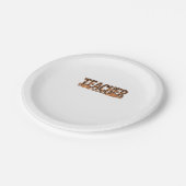 Lehrer Oversized T - Shirt Pappteller (Schrägansicht)