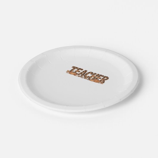 Lehrer Oversized T - Shirt Pappteller (Schrägansicht)