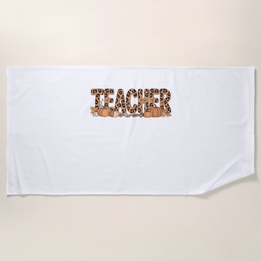 Lehrer Oversized T - Shirt Strandtuch (Vorderseite)