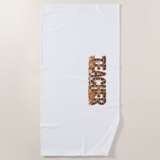 Lehrer Oversized T - Shirt Strandtuch (Vorderseite)