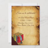 LEHRER OWL ABSCHLUSS PARCHMENT WAX SIEGEL MONOGRAM EINLADUNG (Rückseite)