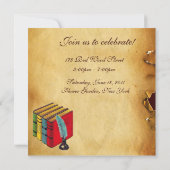 LEHRER OWL ABSCHLUSS PARCHMENT WAX SIEGEL MONOGRAM EINLADUNG (Rückseite)