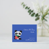 Lehrer, Panda, Erdbeere Visitenkarte (Stehend Vorderseite)