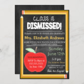 Lehrer-Pensionskatalog-Schule ist für immer weg Einladung (Vorne/Hinten)