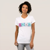 Lehrer Periodischer Tabellenname Shirt (Vorne ganz)