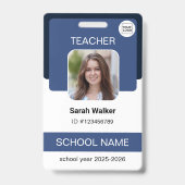 Lehrer-Personalausweis - Schulpersonal - Marinebla Ausweis (Vorderseite)