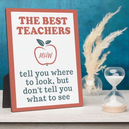 Lehrer-Personalisation Schild BEST TEACHERS Fotoplatte (Seite)