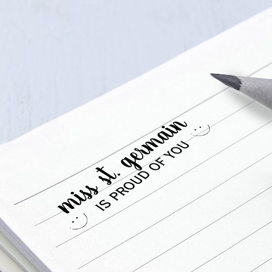 Lehrer Personalisiert stolz auf dich Permastempel