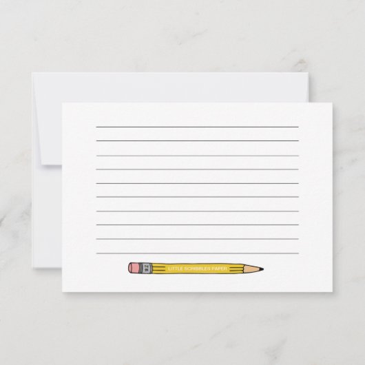 Lehrer Personalisierte Mitteilungskarten mit Nr. 2 (Rückseite)