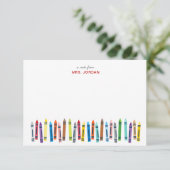 Lehrer Personalisierte Mitteilungskarten mit Wachs (Stehend Vorderseite)