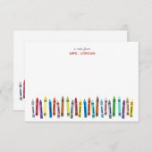 Lehrer Personalisierte Mitteilungskarten mit Wachs (Vorne/Hinten)