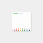 Lehrer Personalisierter Farbstift Post-it Klebezettel (Vorderseite)