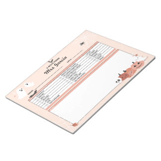 Lehrer Personalisierter Notepad, Hinweis von Lehre Notizblock