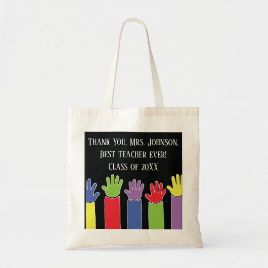 Lehrer Personalisierungs-Budget-Tasche Tragetasche (Vorne)