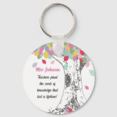 Lehrer Pflanze der Samen des Wissens Regenbogenbau Schlüsselanhänger (Vorderseite)