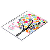 Lehrer Pflanze ein Samen von Wissen bunten Apfel Notizblock (Linke Seite)