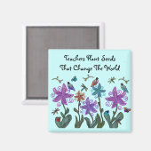 Lehrer Pflanze Saatmagnete Magnet (Vorderseite/Rückseite)