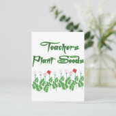 LEHRER PFLANZE SÄDEN POSTKARTE (Stehend Vorderseite)