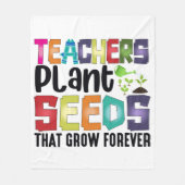 Lehrer Pflanze Samen, die für immer wachsen Fleecedecke (Vorderseite)