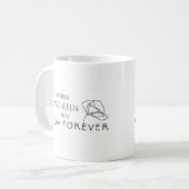 Lehrer Pflanze Samen, die für immer wachsen Kaffeetasse (Vorderseite Links)