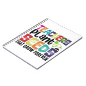 Lehrer Pflanze Samen, die für immer wachsen Notizblock (Linke Seite)