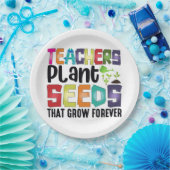 Lehrer Pflanze Samen, die für immer wachsen Pappteller (Party)