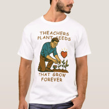 Lehrer Pflanze Samen, die für immer wachsen