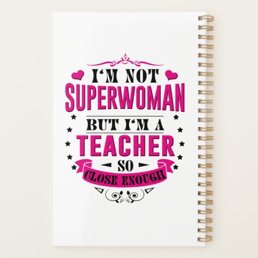 Lehrer-Planer Buch Wochenendgeschenke Funny Geburt Planer (Rückseite)