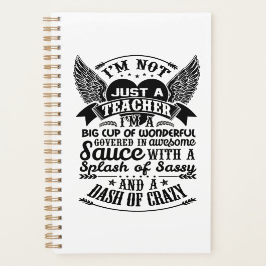 Lehrer-Planer Buch Wochenendgeschenke Funny Geburt Planer (Vorderseite)