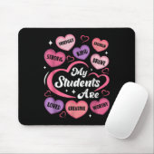 Lehrer Positive Affirmations Candy Heart Valentin Mousepad (Mit Mouse)