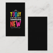 Lehrer Positiver Mindset School Educator Visitenkarte (Vorne/Hinten)