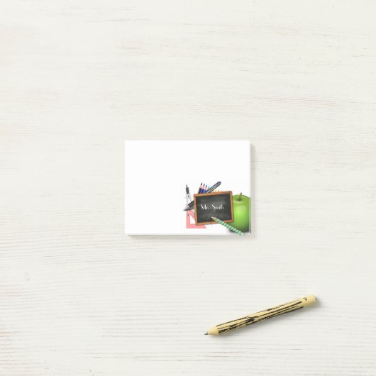 Lehrer Post-it Klebezettel (Auf Schreibtisch)