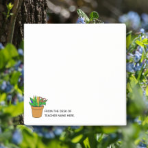 Lehrer-Post-It-Notizen mit Namenspersonalisierung