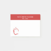 Lehrer posten Sie es mit Apple Post-it Klebezettel (Vorderseite)