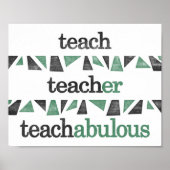 Lehrer Poster - Funny Teaching Art Print Grammar (Vorne)