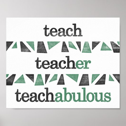 Lehrer Poster - Funny Teaching Art Print Grammar (Vorne)